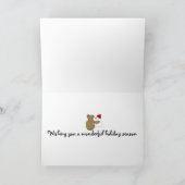 Freundschaft Winterdesign Feiertagskarte (Innenseite)