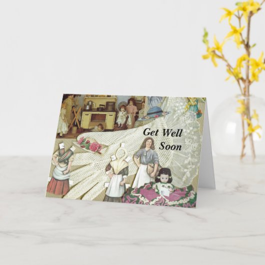 Freundschaft wird bald gesund/erholt karte (Gelbe Blume)