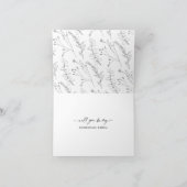 Freundschaft wird meine Brautjungfrau sein, einfac Karte (Innenseite)