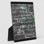 Freundschaft Word Art Fotoplatte (Seite)