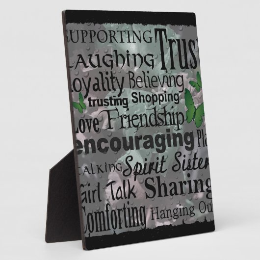 Freundschaft Word Art Fotoplatte (Seite)