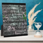 Freundschaft Word Art Fotoplatte (Seite)