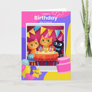 Freundschaft zum Geburtstag Karte