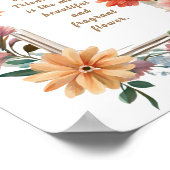 Freundschaft zur schönsten und duftensten Blume Poster (Ecke)