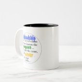 Freundschaft Zweifarbige Tasse (Vorderseite Links)