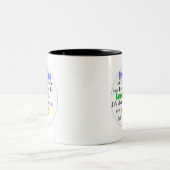 Freundschaft Zweifarbige Tasse (Mittel)