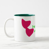 Freundschaft Zweifarbige Tasse (Links)