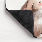 Freundschaft zwischen Bunny und Penguin Mousepad (Ecke)