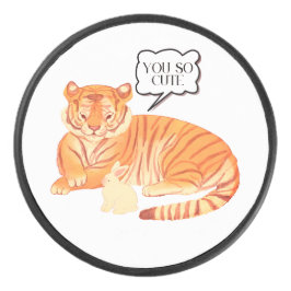 Freundschaft zwischen Tiger und Bunny - Süße Tier  Eishockey Puck