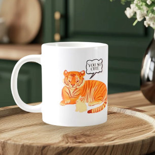 Freundschaft zwischen Tiger und Bunny - Süße Tier  Jumbo-Tasse