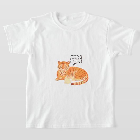 Freundschaft zwischen Tiger und Bunny - Süße Tier  T-Shirt (Ablage )