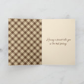 Freundschaft zwischen Wasserfarbe und Teddy Bear Karte (Innenseite)