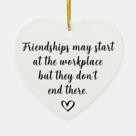 Freundschaften am Arbeitsplatz Keramik Ornament