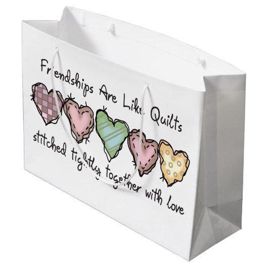 Freundschaften Große Geschenktüte (Rückseite Schrägansicht)