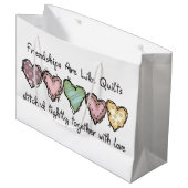 Freundschaften Große Geschenktüte (Vorderseite Schrägansicht)