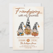 Freundschaften mit meinem Gnomen Herbst-Erntedank Einladung (Vorderseite)