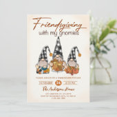 Freundschaften mit meinem Gnomen Herbst-Erntedank Einladung (Stehend Vorderseite)