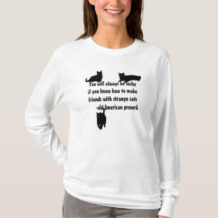 Freundschaften mit Stange Katzen schließen - ameri T-Shirt
