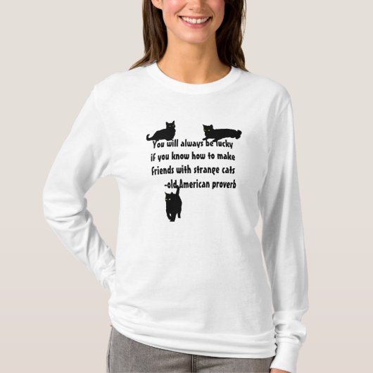 Freundschaften mit Stange Katzen schließen - ameri T-Shirt (Vorderseite)