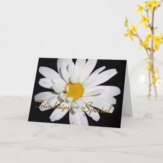 Freundschaften sind besondere Feierlichkeiten Karte (Gelbe Blume)