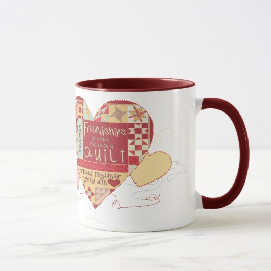 Freundschaften sind wie Steppdeckenkaffee-Tassen Tasse (Rechts)