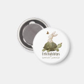 Freundschaften & Süße Reise - Schildkröte & Hare Magnet (Vorderseite/Rückseite)