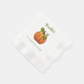 Freundschaftliche Dinner Pumpkin dankbar Serviette (Ecke)