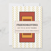 Freundschaftliche Einladung - Geometrisches Modern (Vorderseite)