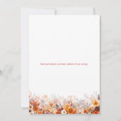 Freundschaftlicher Erntedank Niedlich Türkei Einladung (Rückseite)