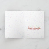 Freundschaftlicher Komfort.Hoffnung im Gebet.Fried Karte (Innenseite)