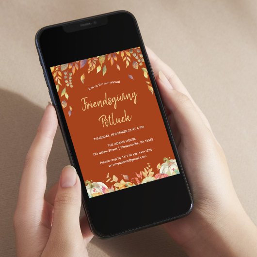 Freundschaftliches Abendessen Einladung