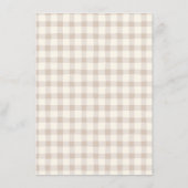 Freundschaftliches Erntedank Neutrales Abendessen Menükarte (Rückseite)