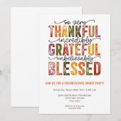 Freundschaftliches Herbstfest Party Einladung (Vorne/Hinten)