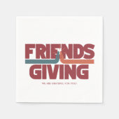 Freundschaftliches High Five Erntedank Party Serviette (Vorderseite)