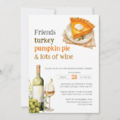 Freundschaftliches Kürbiskuchen zum Abendessen Einladung (Vorderseite)