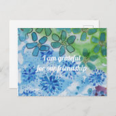 Freundschafts-Anerkennung Postkarte (Vorne/Hinten)