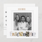 Freundschafts-Einladungen Einladung (Vorne/Hinten)