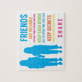 Freundschafts-Freund BESTE FREUNDIN Freundin-beste Puzzle (Vertikal)