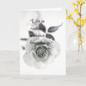 Freundschafts-Geburtstags-Gruß-Karte Karte (Gelbe Blume)