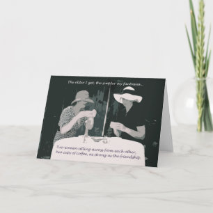 Freundschafts-/Geburtstagskarte für Frau Karte