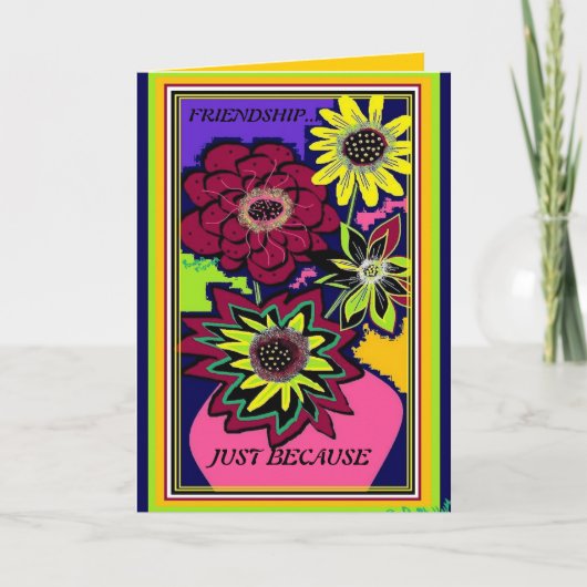 FREUNDSCHAFTS-GRUSS-KARTEN KARTE (Vorderseite)