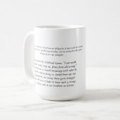 Freundschafts-Hingabe-Kaffee-Tasse Kaffeetasse (Vorderseite Links)