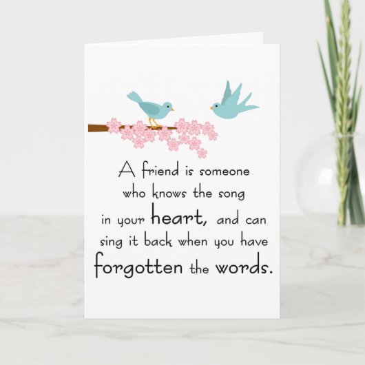 Freundschafts-Karte Karte (Vorderseite)