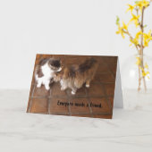 Freundschafts-Karte, Karte (Gelbe Blume)