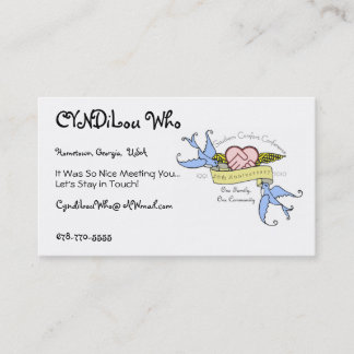 Freundschafts-Karten SCC-Jahrestags-Entwurf Visitenkarte