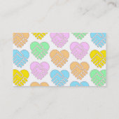 Freundschafts-Karten - SCC-Muster-Pastell Visitenkarte (Rückseite)