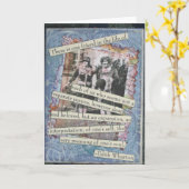 Freundschafts-Kasten-Collagen-Karte Karte (Gelbe Blume)