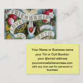 Freundschafts-Liebe und -wahrheit Visitenkarte (Vorne/Hinten)