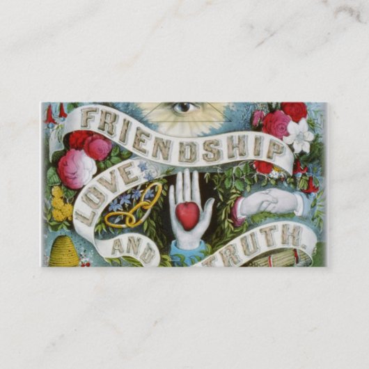 Freundschafts-Liebe und -wahrheit Visitenkarte (Vorderseite)