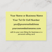 Freundschafts-Liebe und -wahrheit Visitenkarte (Rückseite)